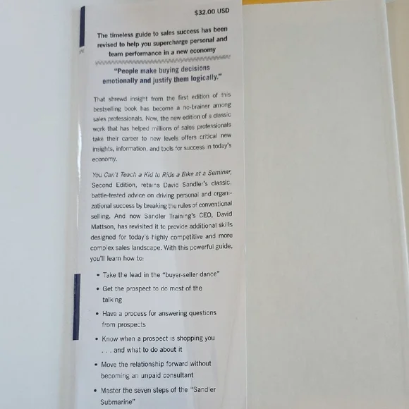Sales Books- Little Red Book of Selling and Sandler Training's 7 Step Book Set - Picture 3 of 14